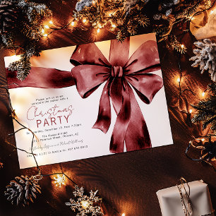 Invitación Arco Rojo Festivo Fiesta de Navidad Corporativa