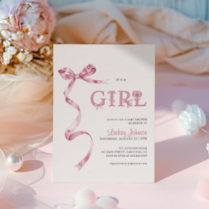 Invitación Arco Rosa Es Una Fiesta de Cumpleaños de una Niña
