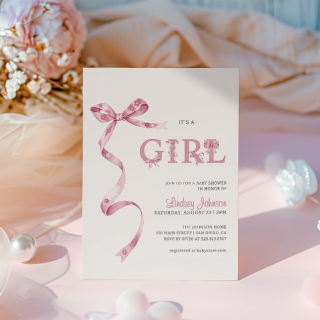 Invitación Arco Rosa Es Una Fiesta de Cumpleaños de una Niña (Subido por el creador)