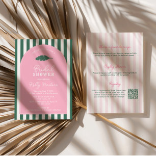 Invitación Arco Rosa Y Verde Despedida De Soltera En Beverly