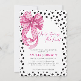 Invitación Arco rosado que está atando la ducha nupcial