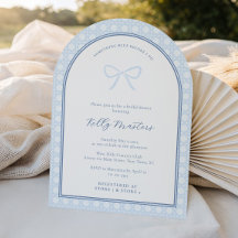 Arco Simple Algo Azul Ducha De Boda