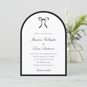 Invitación Arco Simple Boda Clásica
