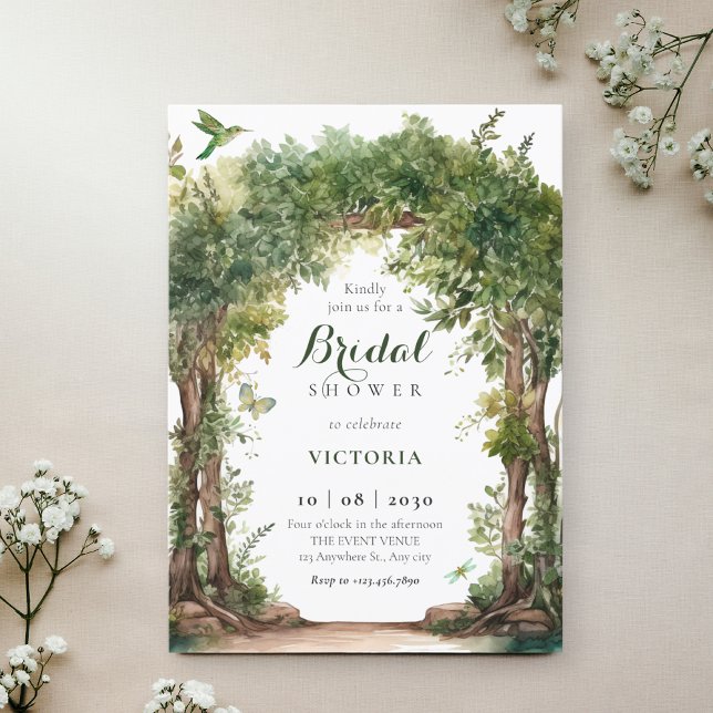 Invitación Arco verde deja ducha de novia (Subido por el creador)