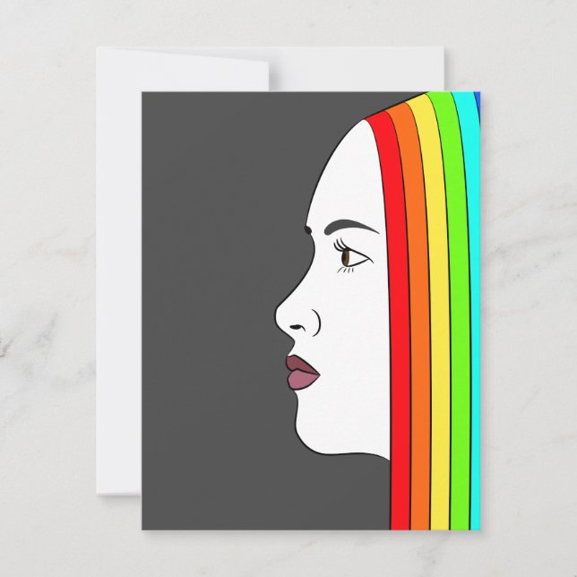 Invitación Arcoiris (Anverso)
