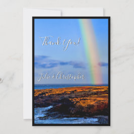 Invitación Arcoiris de amor y felicidad, Boda, gracias