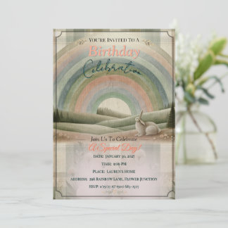 Invitación Arcoíris de Cabaña