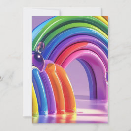 Invitación Arcoiris distorsionados