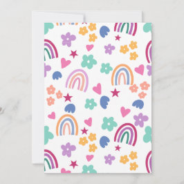 Invitación Arcoíris Lindo