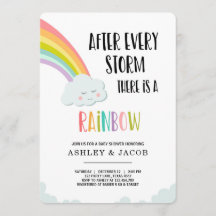 Arcoiris tras pérdida de Baby Shower neutral