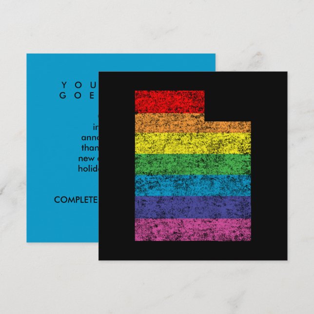 Invitación arcoiris utaño (Anverso / Reverso)