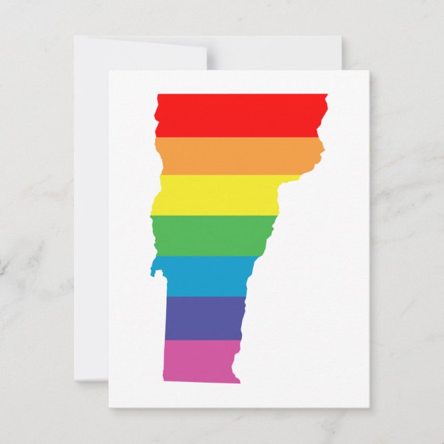Invitación arcoíris vermont (Anverso)