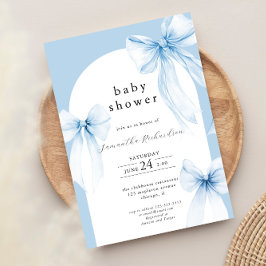 Invitación Arcos azules modernos arco niño ducha rociar
