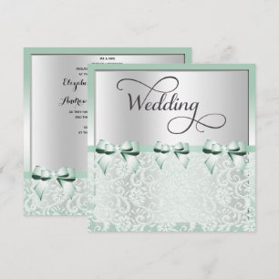 Invitación Arcos de la verde menta y boda con clase del