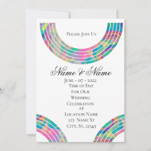 Invitación Arcos de lluvia multicolor Thunder_Cove