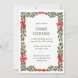 Invitación Arcos rojos y Holly Garland