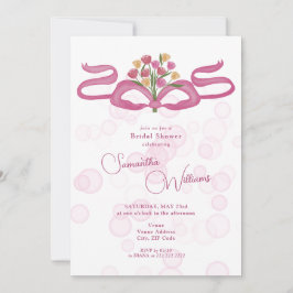 Invitación Arcos y Ramilletes Florales Barra de Floración Des