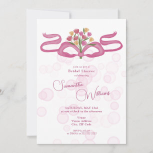 Invitación Arcos y Ramilletes Florales Barra de Floración Des