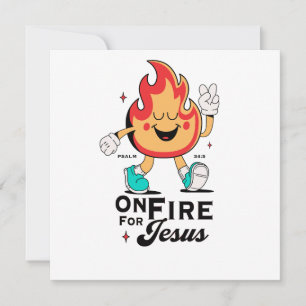 Invitación Ardiendo por Jesús Salmo 34:5 Personaje de Llama A