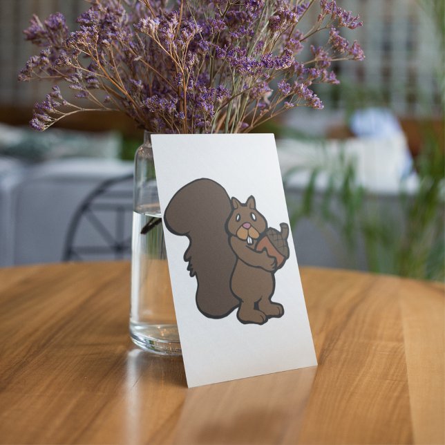 Invitación Ardilla Con Acorn (Subido por el creador)