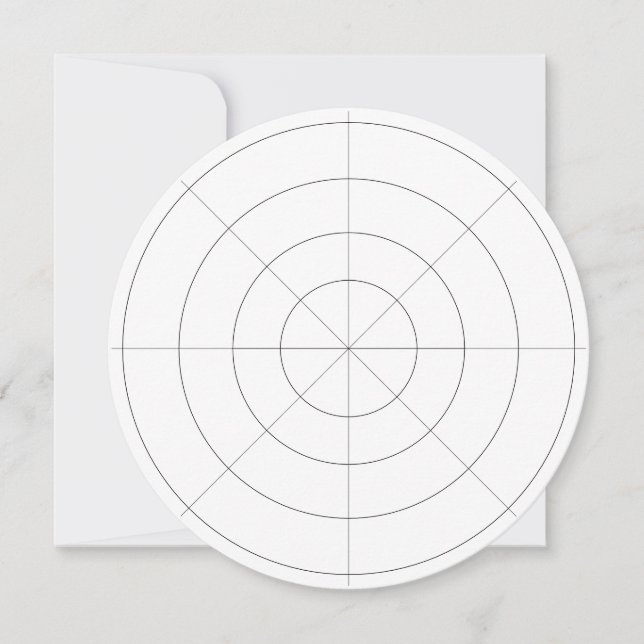 Invitación Área de distancia de tabla de la cuadrícula de efe (Anverso)