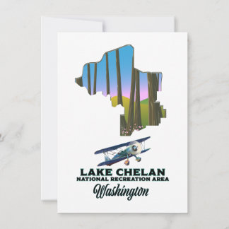 Invitación Área Recreativa Nacional Lake Chelan, washington