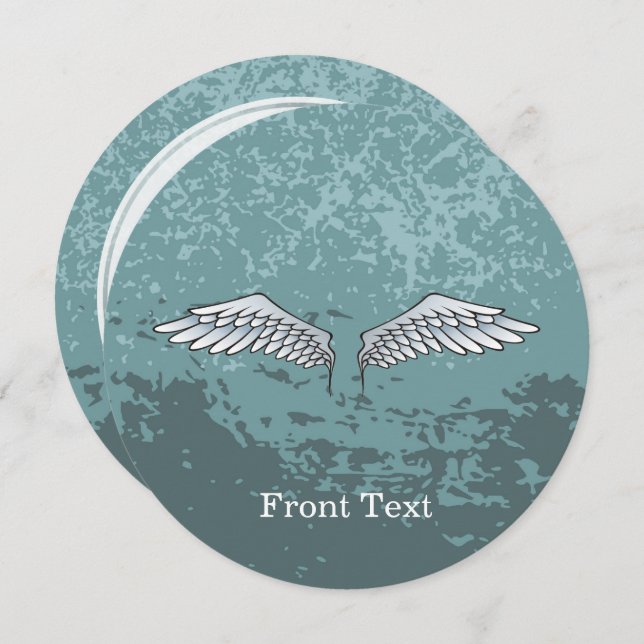 Invitación Areas grises azules (Anverso / Reverso)