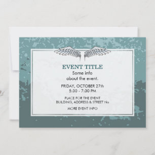Invitación Areas grises azules