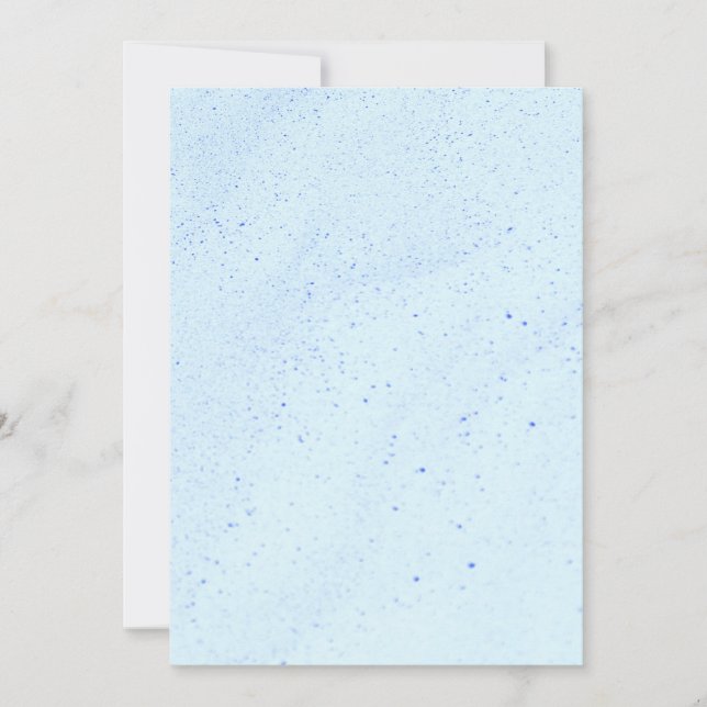 Invitación Arena azul clara (Anverso)