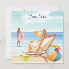 Invitación *~* Arena de Mar Sol Playa AR29 Genérico EVENTO CU