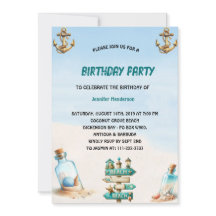 Arena tropical Playa Botella Verano Cumpleaños