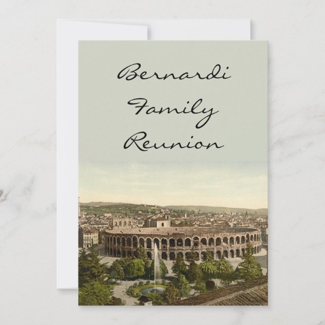 Invitación Arena, Verona, Italia (Anverso)