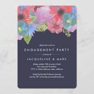 Invitación Armada de Bouquet de Flor Silvestre   Fiesta de co