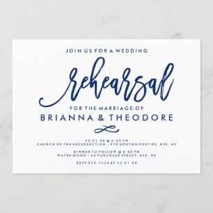 Invitación Armada de ensayo Boda con mano de moda