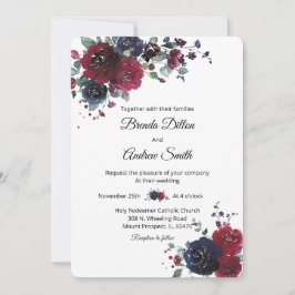 Invitación Armada personalizada y Boda de Borgoña