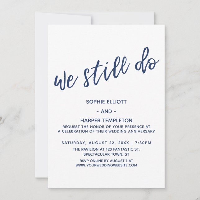 Invitación Armada: Todavía hacemos un aniversario moderno de  (Anverso)