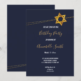 Invitación Armada y estrella dorada del partido del cumpleaño