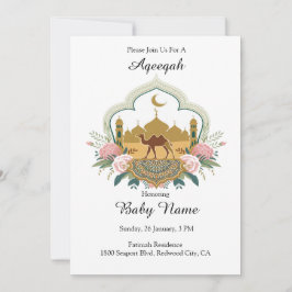 Invitación Armonía de camellos y mezquitas