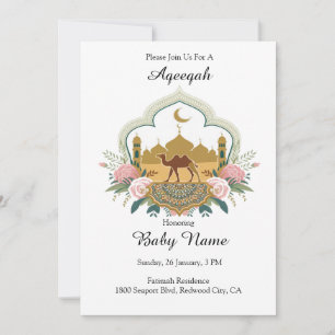 Invitación Armonía de camellos y mezquitas