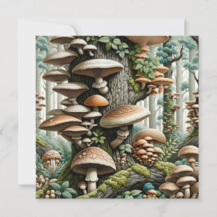 Invitación Armonía de la Naturaleza: Patrón botánico sin foco