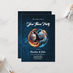 Invitación Armonía elemental, yin y yang de la naturaleza.