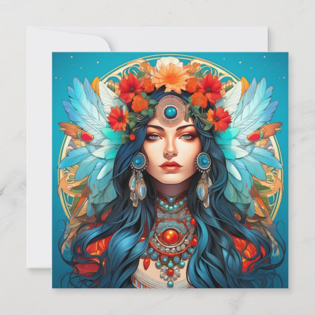 Invitación Armonía en el patrimonio - Diseño Art Nouveau (Anverso)