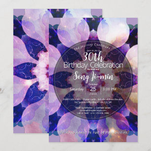 Invitación Armonía Radiante Mandala Floral Luminoso