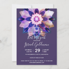 Invitación Armonía Radiante | Mandala Floral Luminoso