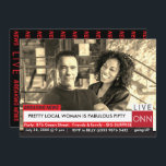 Invitación Arnold Schwarzenegger 50th Birthday Funny TV News<br><div class="desc">Gráfica de la televisión de noticias de último minuto divertidas de las mujeres de cumpleaños La gran noticia es de último minuto. Totalmente editable y fácil de alterar el texto. Cambie la foto y el texto para que se adapten a la ocasión. Ideal para graduados, invitaciones de Bodas, cumpleaños, aniversarios,...</div>