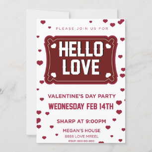 Invitación Aroma de amor café burbujas Hola Fiesta de amor