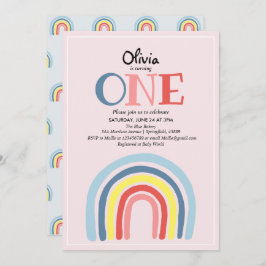 Invitación Aroma moderno y burro y nombre primer cumpleaños