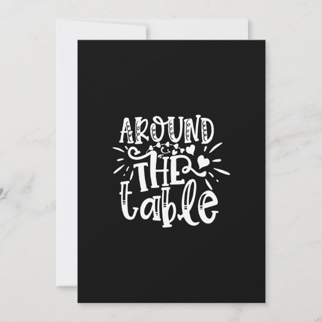 Invitación around the table (Anverso)