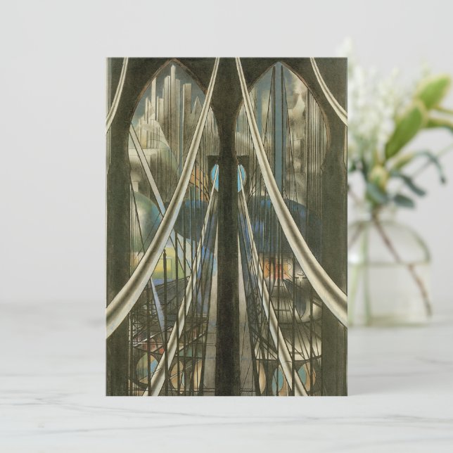 Invitación Arquitectura antigua, jubilación del puente de Bro (Anverso de pie)