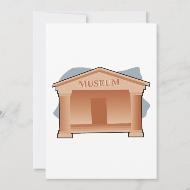 Invitación Arquitectura Clásica de Museo (Anverso)